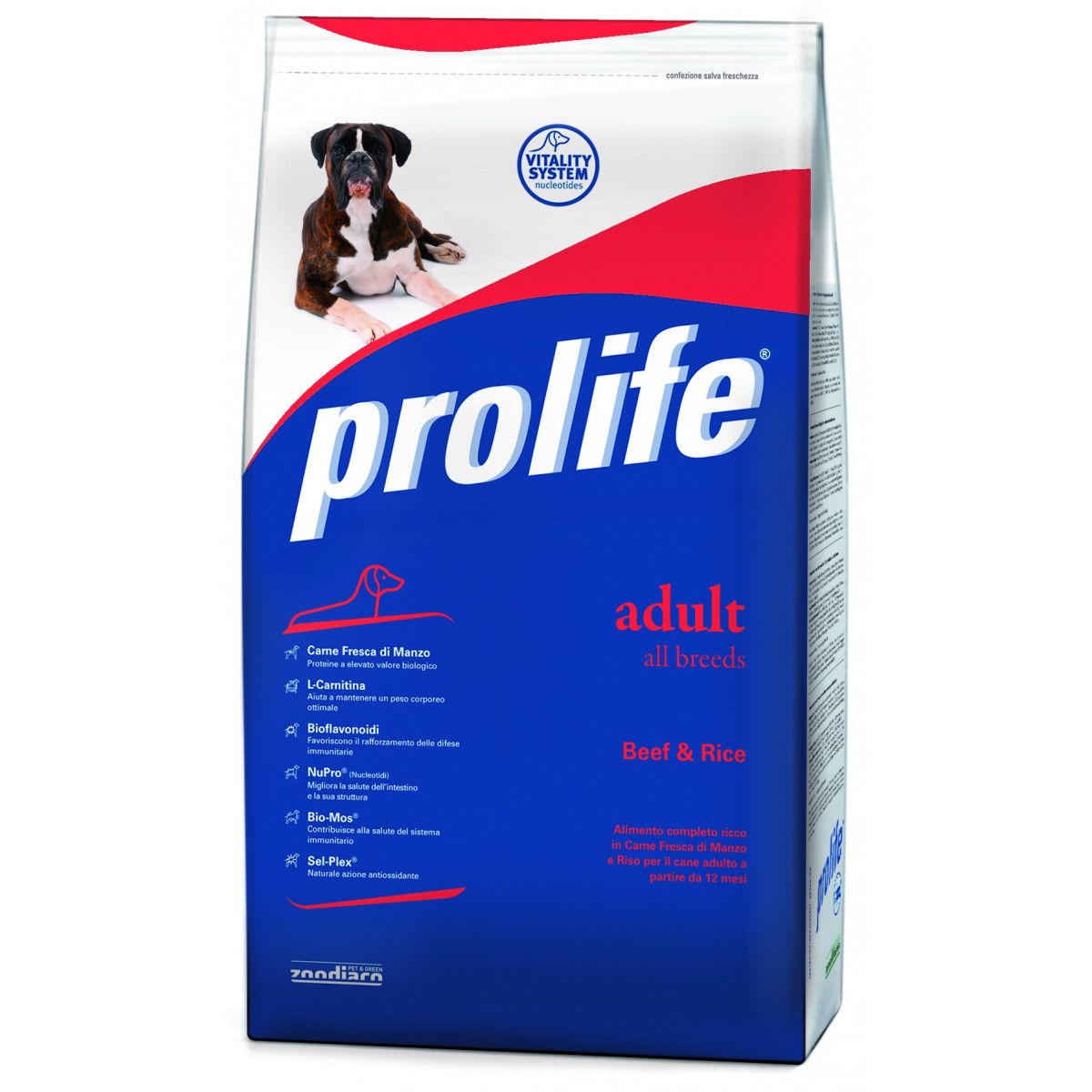 Prolife Adult Manzo e Riso 15 kg