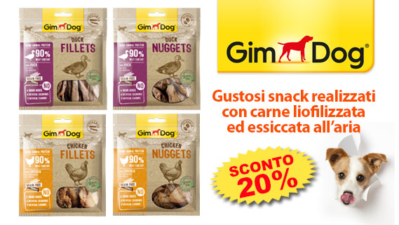 snack Gimdog per cani in Offerta